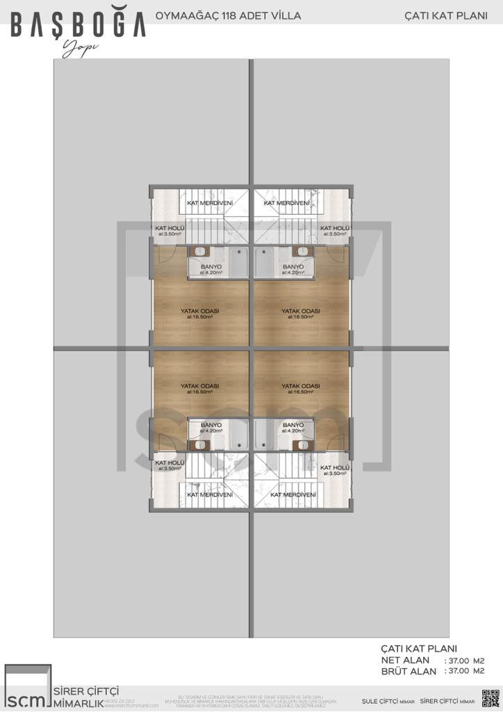 Başboğa West Villaları Kat Planı 3