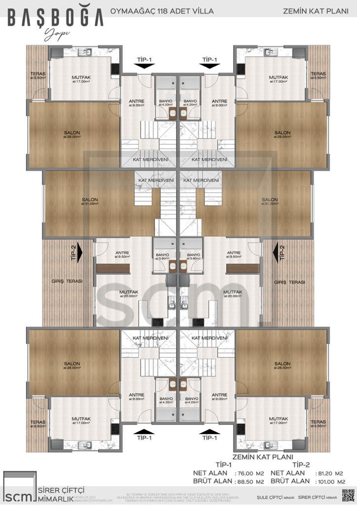 Başboğa West Villaları Kat Planı 4