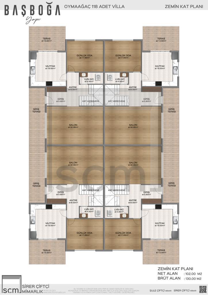 Başboğa West Villaları Kat Planı 5