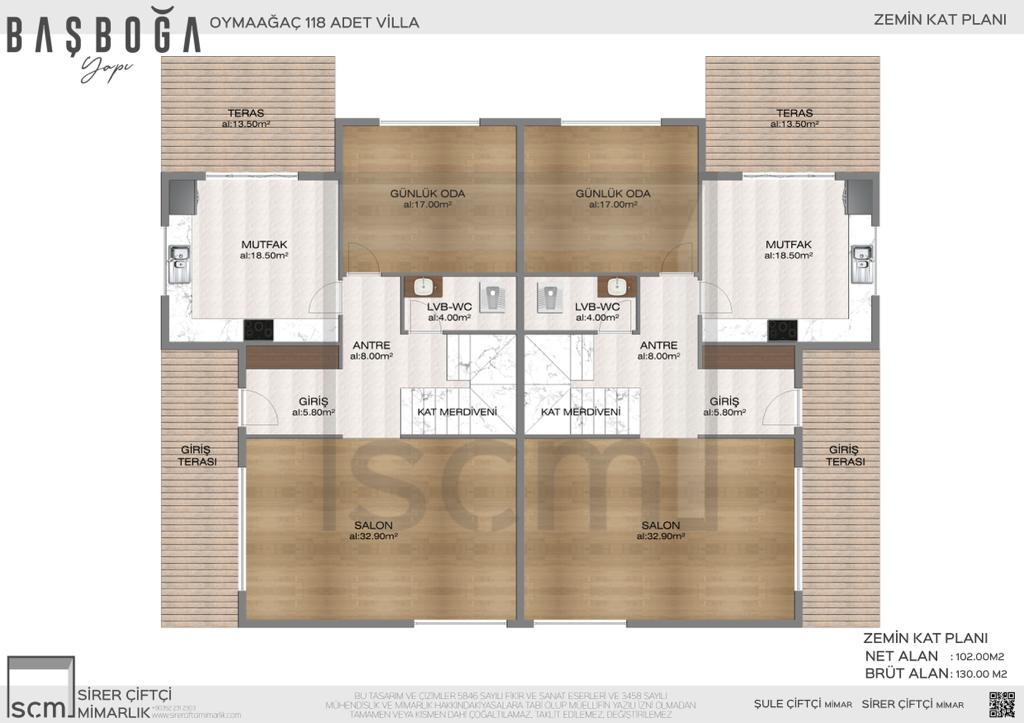 Başboğa West Villaları Kat Planı 6