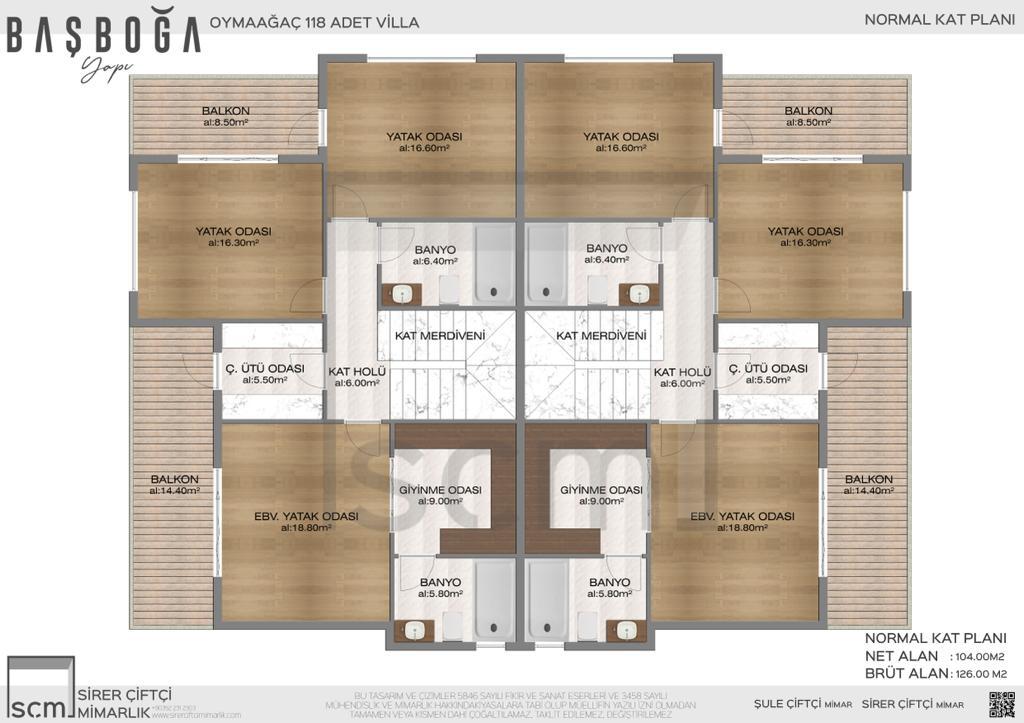 Başboğa West Villaları Kat Planı 7