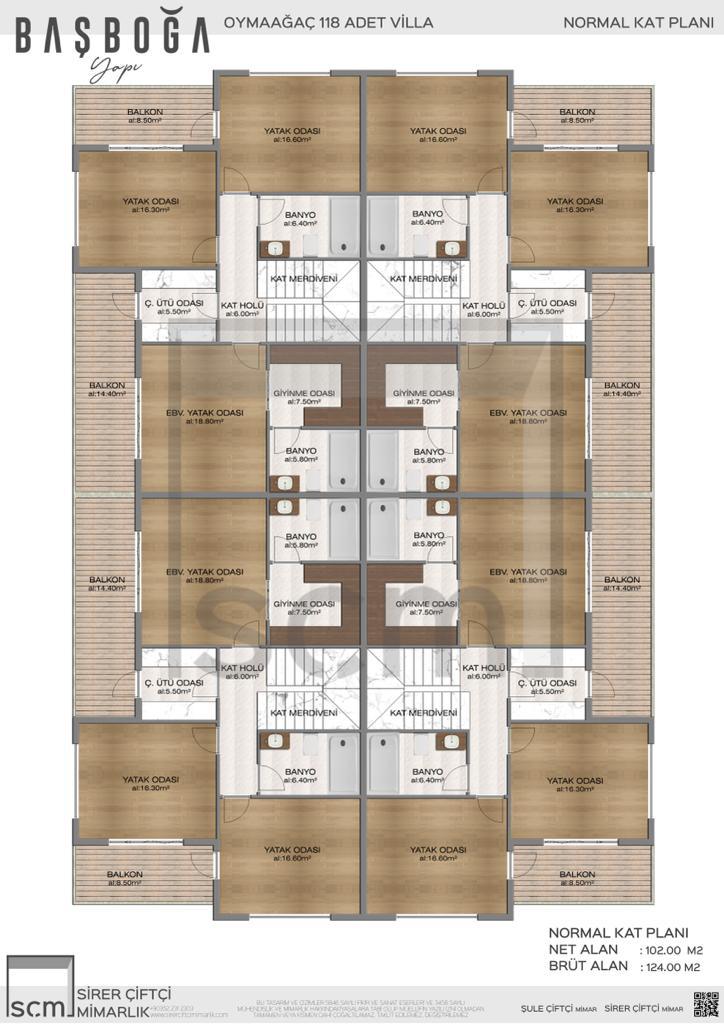 Başboğa West Villaları Kat Planı 8